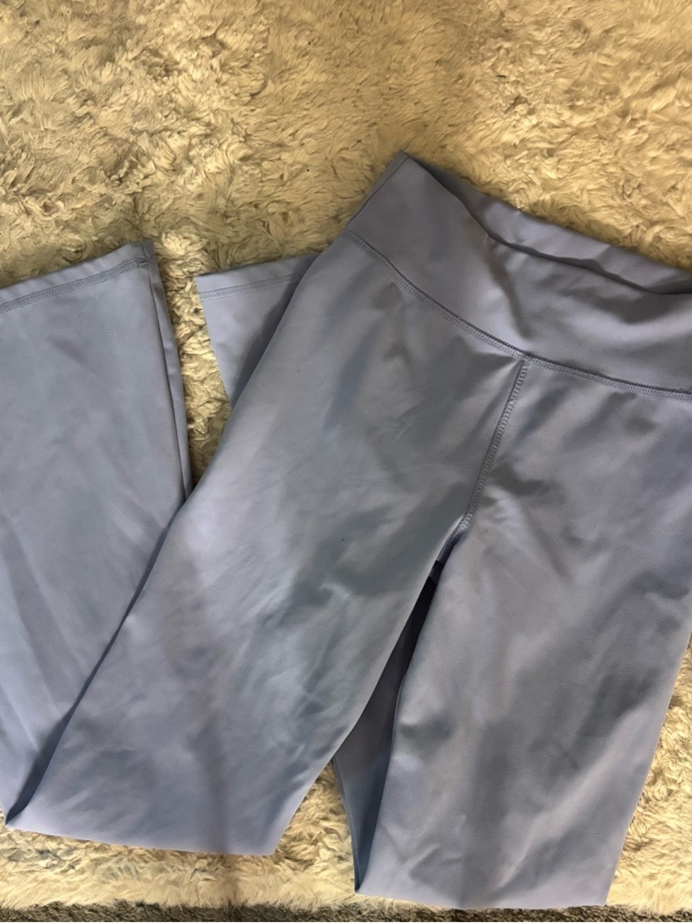 baby blue flare leggings